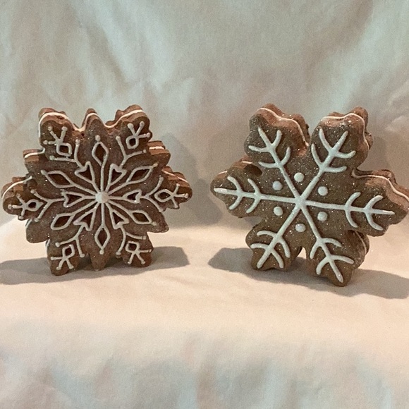 *Out of Stock Online* Faux Gingerbread Cookies - set of 2 cookies - Picture 1 of 7